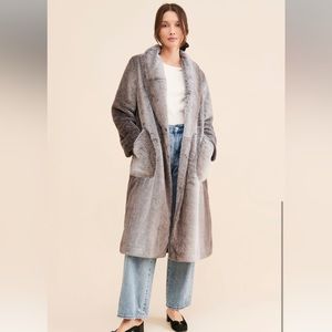 Bernardo Faux Fur Coat